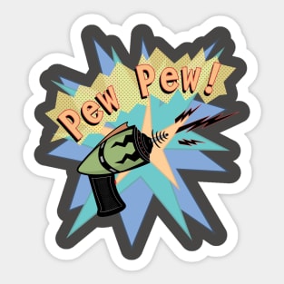 Pew Pew Raygun Sticker